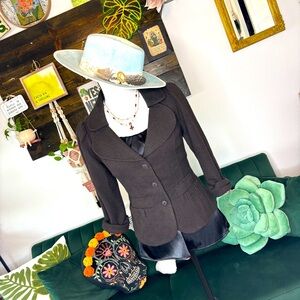 Maurices Petal Lapel 3/4 Sleeve Blazer